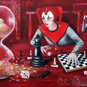"Das Spiel mit der Z…" başlıklı Tablo Ela Nowak tarafından, Orijinal sanat, Petrol