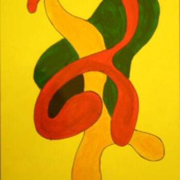 Картина под названием ""KNOTTED"" - Elaine Beverley Tyrrell, Подлинное произведение искусства, Масло