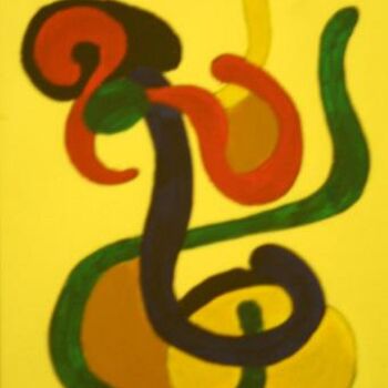 Картина под названием ""SHAPES"" - Elaine Beverley Tyrrell, Подлинное произведение искусства, Масло