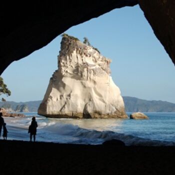 Photography titled "Cathedral Cove" by Elly B, Original Artwork