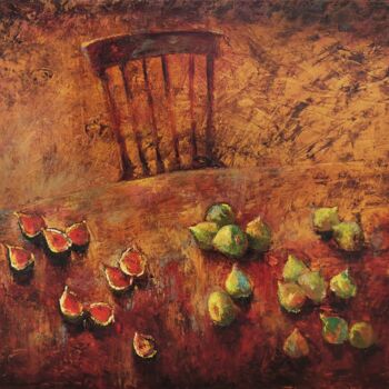 绘画 标题为“Figs on the table” 由Elchin Bunyatov, 原创艺术品, 油