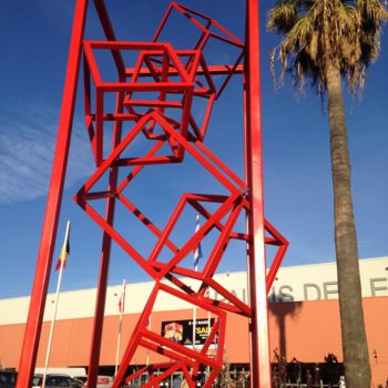 Escultura titulada "eldeKan "Big Totem"" por Eldekan, Obra de arte original, Metales