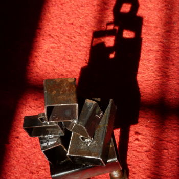 Sculpture titled "Sculpture métal Eld…" by Eldekan, Original Artwork, Metals