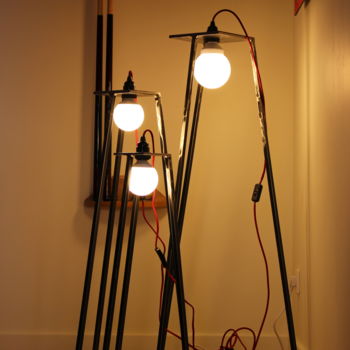 Sculpture titled "EldeKan "Lampe Trip…" by Eldekan, Original Artwork