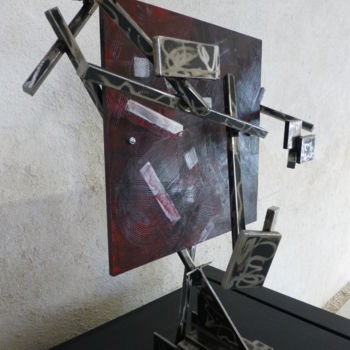 Skulptur mit dem Titel "EldeKan & Emile G "…" von Eldekan, Original-Kunstwerk, Metalle