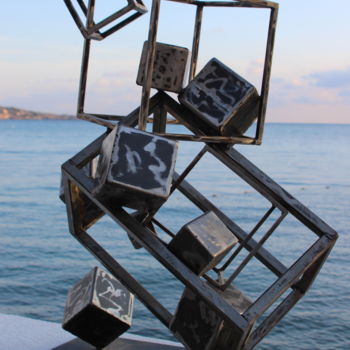 "EldeKan "Big Cubes"" başlıklı Heykel Eldekan tarafından, Orijinal sanat, Metaller