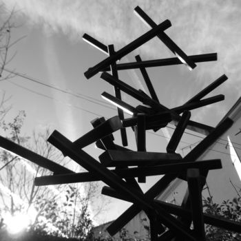Sculptuur getiteld "EldeKan "Chaos"" door Eldekan, Origineel Kunstwerk, Metalen
