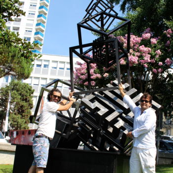 Escultura intitulada ""Renaissance" Bienn…" por Eldekan, Obras de arte originais, Metais