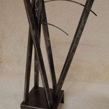 Sculpture intitulée "EldeKan "Déséquilib…" par Eldekan, Œuvre d'art originale, Métaux