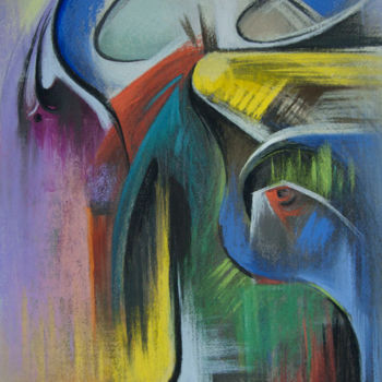 Painting titled "Thinking about the…" by Eldeukov Ildiukov, Original Artwork, Oil