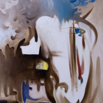 Painting titled "Pressing feeling of…" by Eldeukov Ildiukov, Original Artwork, Oil