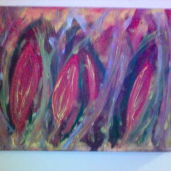 Peinture intitulée "Tulipes2" par Jacques Elduayen, Œuvre d'art originale
