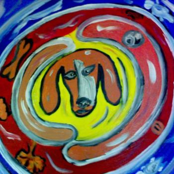 Peinture intitulée "Rêve de chien" par Jacques Elduayen, Œuvre d'art originale