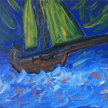Peinture intitulée "Guiboat 1" par Jacques Elduayen, Œuvre d'art originale