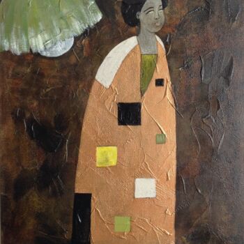 Peinture intitulée "Yseult" par Eleanor Gabriel, Œuvre d'art originale, Acrylique Monté sur Châssis en bois
