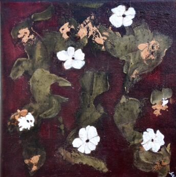 Pittura intitolato "Flore ingénue" da Eleanor Gabriel, Opera d'arte originale, Acrilico