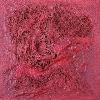 Картина под названием "volcan" - Eric Le Courtois, Подлинное произведение искусства, Акрил Установлен на Деревянная рама для…