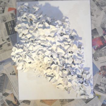 Collages titulada "Mémoire/Memory. ref…" por Eric Le Courtois, Obra de arte original, Collages Montado en Bastidor de camill…
