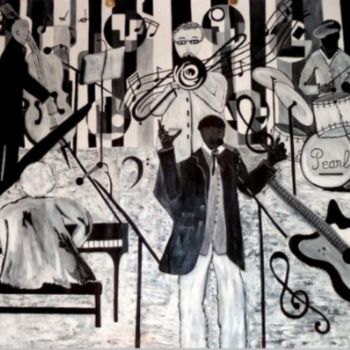 Malarstwo zatytułowany „Jazzy” autorstwa Electa, Oryginalna praca, Inny