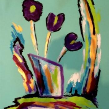 Peinture intitulée "bouquet-de-printemp…" par Electa, Œuvre d'art originale, Autre