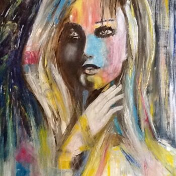 Painting titled "Je vais vous dire u…" by Electre, Original Artwork, Oil