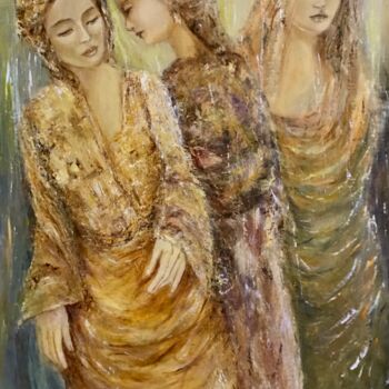 Painting titled "Femmes" by Electre, Original Artwork, Oil