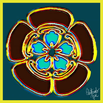 Digital Arts titled "Flower Life" by Electrodoage, Original Artwork, 2D Digital Work