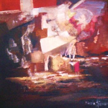 Pintura intitulada "Turbulences 1." por Eleho, Obras de arte originais