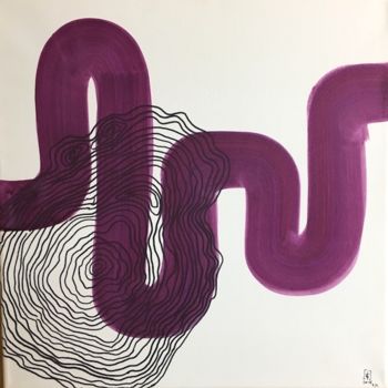 绘画 标题为“The way 2” 由Istvan Elekes, 原创艺术品, 丙烯