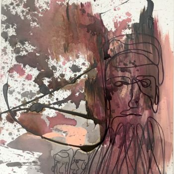 Картина под названием "THE WISE" - Istvan Elekes, Подлинное произведение искусства, Акрил