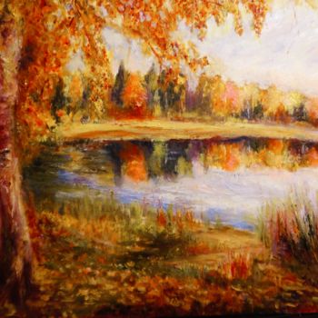 Pittura intitolato "Осень. Herbst" da Elen Ruzh, Opera d'arte originale