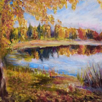Pintura titulada "Осень" por Elen Ruzh, Obra de arte original