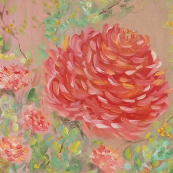 Painting titled "Роза. La rose. The…" by Elena Afanasyeva, Original Artwork, Oil