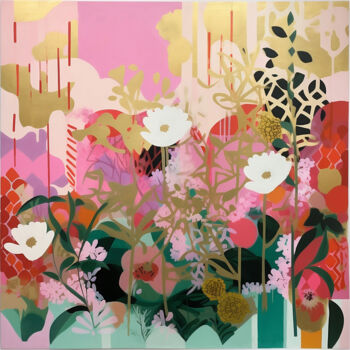 "Enchanted Pink Gard…" başlıklı Tablo Elena Aleksandrova tarafından, Orijinal sanat, Akrilik