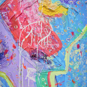 Schilderij getiteld "Colors of life" door Elena Bandurka, Origineel Kunstwerk, Acryl
