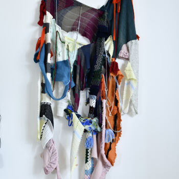 Art textile intitulée "Air tapestry" par Elena Bandurka, Œuvre d'art originale, Tissu