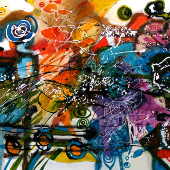 Peinture intitulée "omul-care-aduce-plo…" par Elena Bissinger, Œuvre d'art originale, Huile