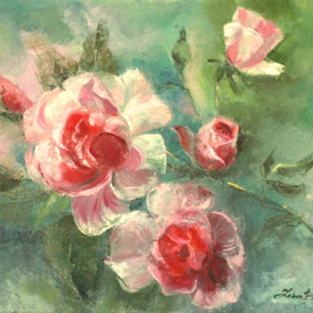 Painting titled "Нежность" by Elena Boyko, Original Artwork, Oil