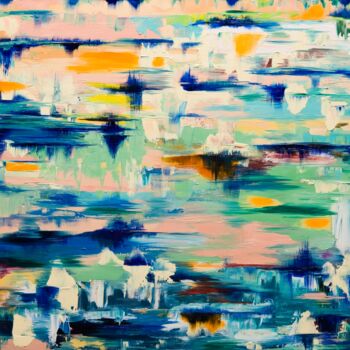 Pintura titulada "Contemporary Oil Or…" por Elena Carlier, Obra de arte original, Oleo Montado en Bastidor de camilla de mad…