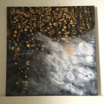 Ζωγραφική με τίτλο "Χρυσή βροχή / Golde…" από Elena Chebotareva, Αυθεντικά έργα τέχνης, Ακρυλικό