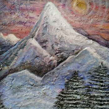 Malarstwo zatytułowany „The mountains” autorstwa Elena Chugurova, Oryginalna praca, Akryl