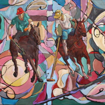 Pintura titulada "Sotogrande" por Elena Done, Obra de arte original, Oleo Montado en Bastidor de camilla de madera