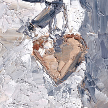 Peinture intitulée "My heart" par Elena Dundukova, Œuvre d'art originale, Huile