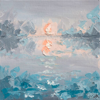 Pintura intitulada "Reflections.Sun." por Elena Dundukova, Obras de arte originais, Óleo