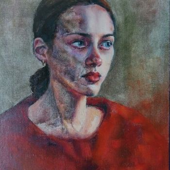 Painting titled "Her dream" by Margarita Glushko, Original Artwork, Oil
