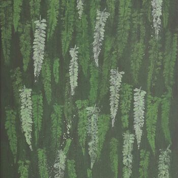 Malerei mit dem Titel "Fern leaves" von Elena Galeeva, Original-Kunstwerk, Acryl