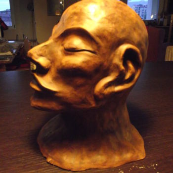 Sculpture intitulée "Il sorriso del Budd…" par Artemissia, Œuvre d'art originale, Terre cuite