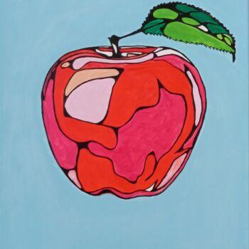 Pintura titulada "Apple" por Elena Giger, Obra de arte original, Acrílico