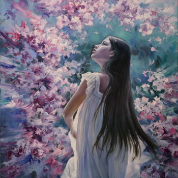Ζωγραφική με τίτλο ""MAGICAL DREAM"" από Elena I Gennady Vylusk (Goshiki), Αυθεντικά έργα τέχνης, Λάδι Τοποθετήθηκε στο Ξύλι…
