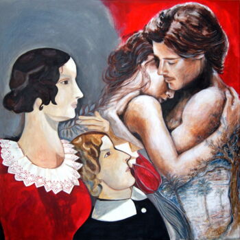 Schilderij getiteld "TENDERNESS" door Elena Ilina, Origineel Kunstwerk, Acryl